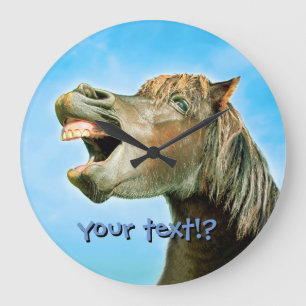 Grande Horloge Ronde Le cheval qui rit