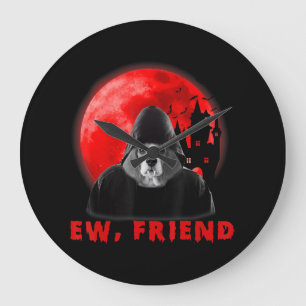 Grande Horloge Ronde Le chien Beagle d'Halloween Dons Vampire