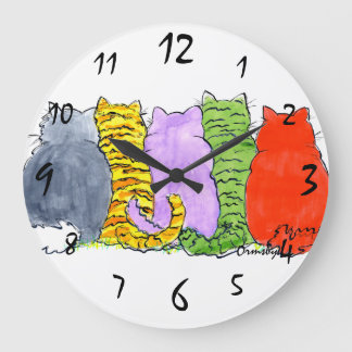 Grande Horloge Ronde Le Clock de Cats