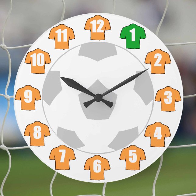 Grande Horloge Ronde Le Clock de football (Créateur téléchargé)