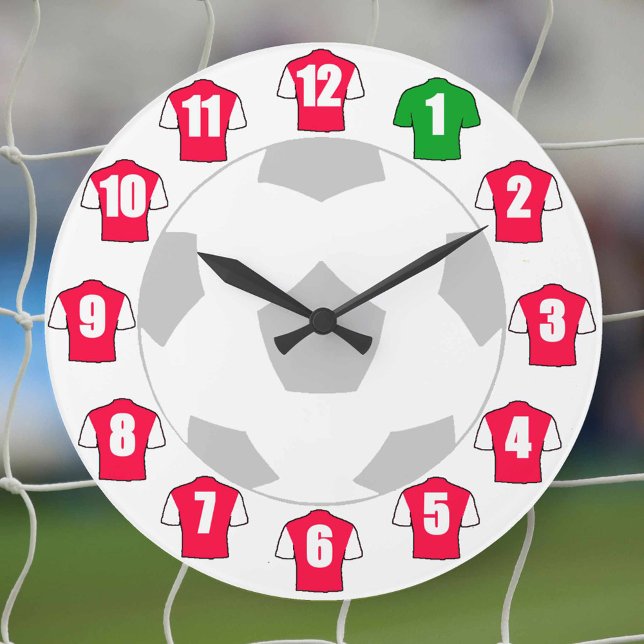 Grande Horloge Ronde Le Clock de football (Créateur téléchargé)