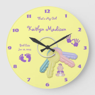 Grande Horloge Ronde Le Clock de mon bébé