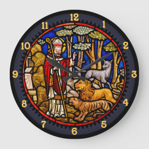 Grande Horloge Ronde Le Clock de Saint Francis Blessing