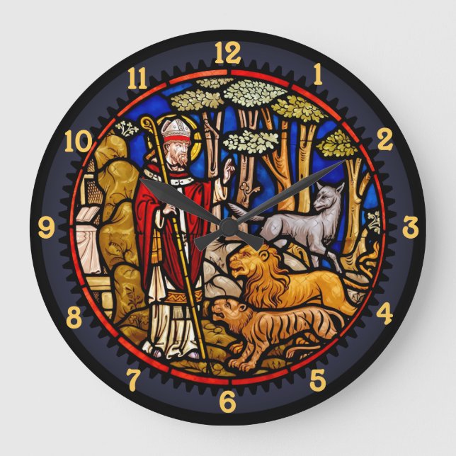 Grande Horloge Ronde Le Clock de Saint Francis Blessing (Recto)