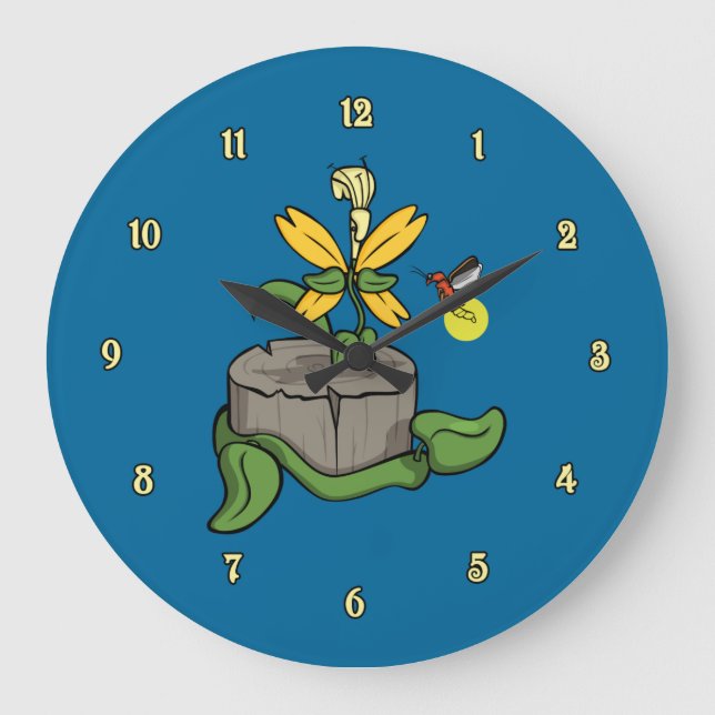 Grande Horloge Ronde Le Clock de Summer Visitors (Recto)