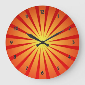 Grande Horloge Ronde Le Clock de Sun Rays