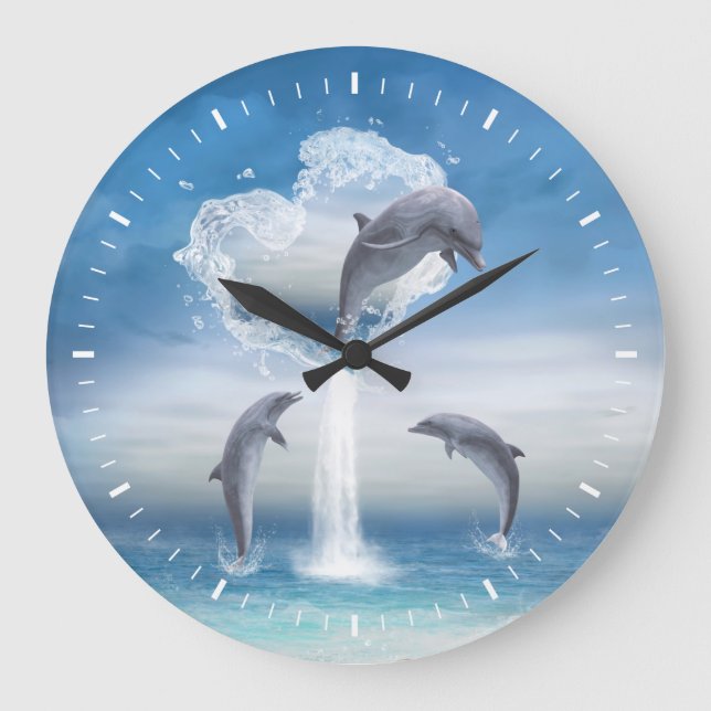 Grande Horloge Ronde Le coeur des Dolphins (Recto)