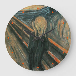 Grande Horloge Ronde Le cri perçant par Edvard Munch