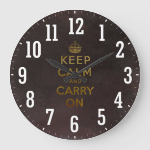 Grande Horloge Ronde Le cru maintiennent calme et continuent l'horloge