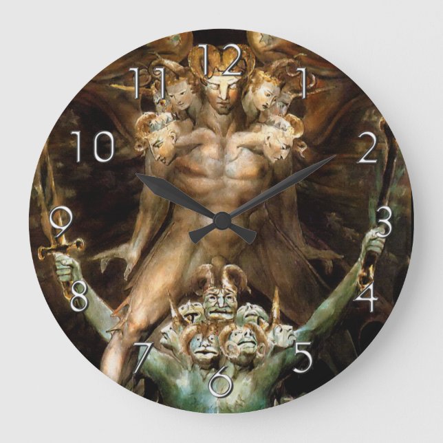 Grande Horloge Ronde Le grand dragon rouge et la bête de la mer (Recto)