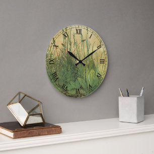 Grande Horloge Ronde Le Grand (Grand) morceau de Turf par Albrecht Dure