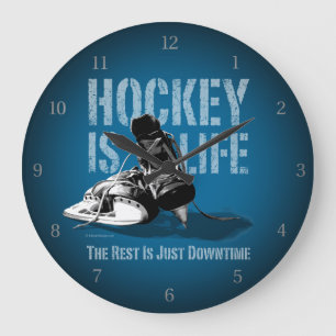 Grande Horloge Ronde Le hockey c'est la vie