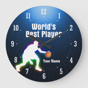 Grande Horloge Ronde Le meilleur basket-ball du joueur   du monde