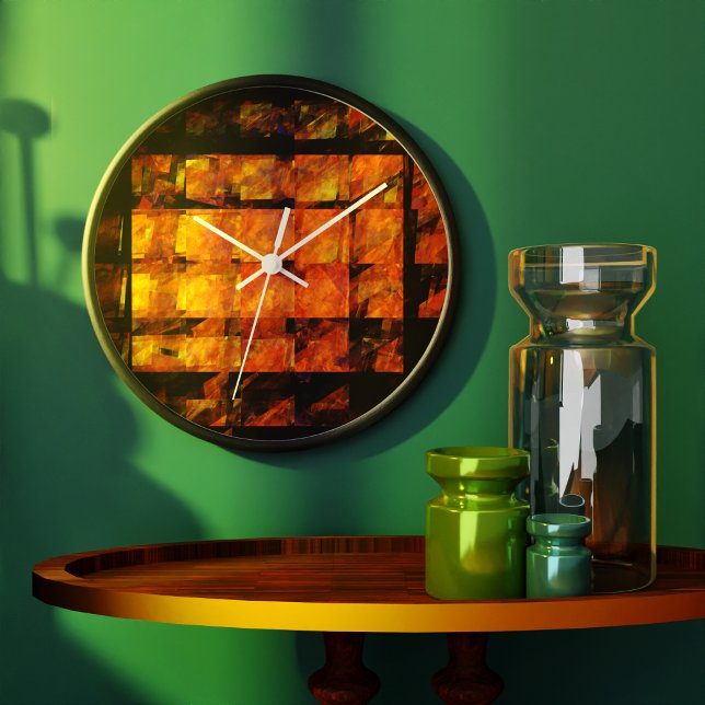 Grande Horloge Ronde Le Mur Arrondi Abstrait (The Wall Abstract Art Round Wall Clock)