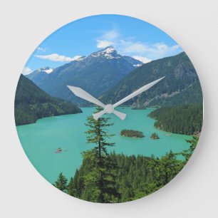 Grande Horloge Ronde Le paysage des lacs de montagne à Washington