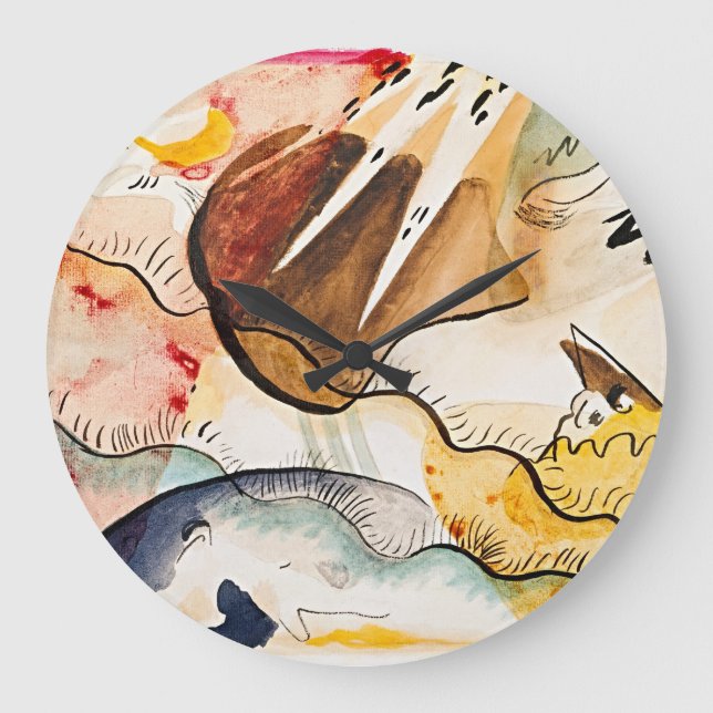 Grande Horloge Ronde Le paysage pluvieux de Wassily Kandinsky (Recto)