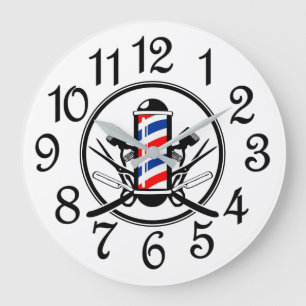 Grande Horloge Ronde Le Salon de Coiffure