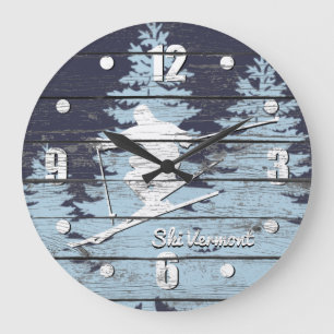 Grande Horloge Ronde Le ski incliné personnalisent