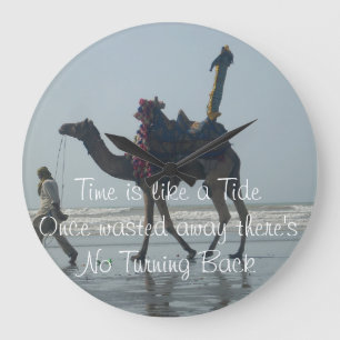 Grande Horloge Ronde Le temps, c'est comme une marée autrefois gaspillé