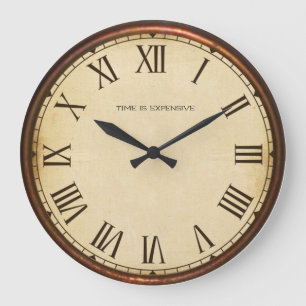 Grande Horloge Ronde Le Temps Est Cher