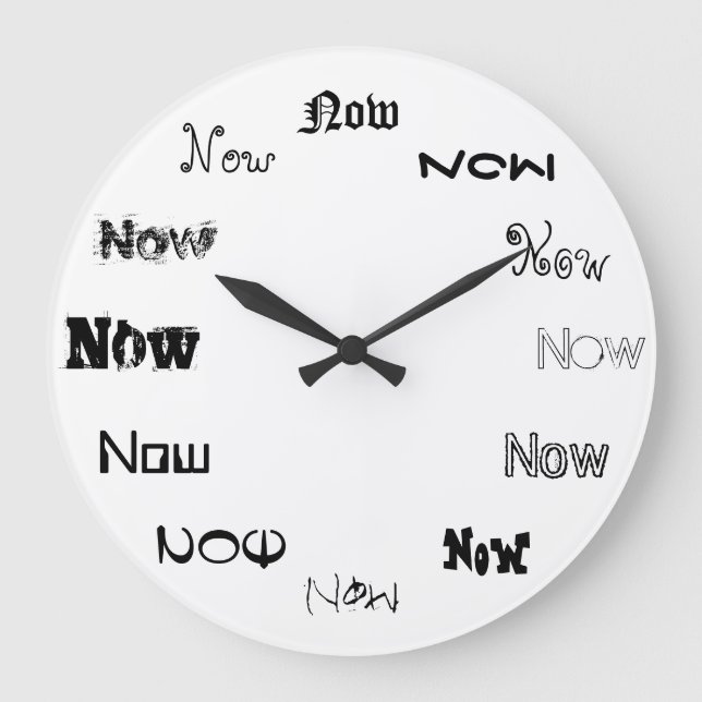 Grande Horloge Ronde Le temps est venu (Recto)