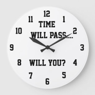 Grande Horloge Ronde Le temps passera-t-il L'horloge de l'enseignant