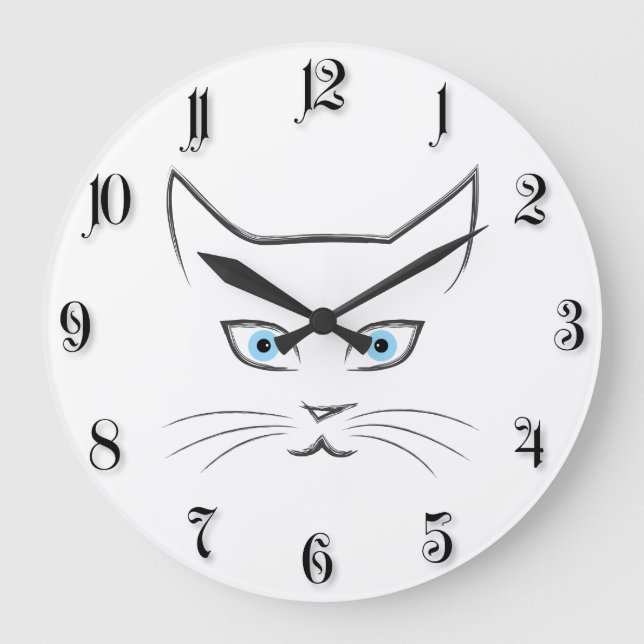 Grande Horloge Ronde Le visage de Chat (Recto)