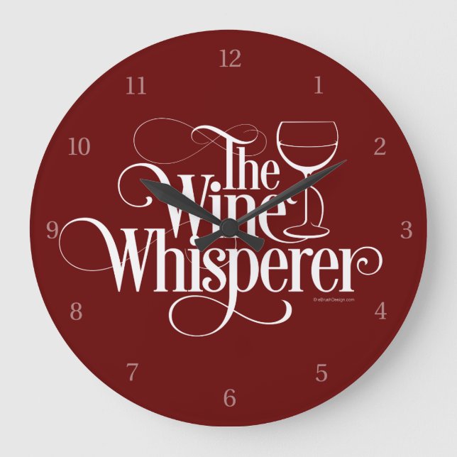Grande Horloge Ronde Le Whisperer du vin (Recto)