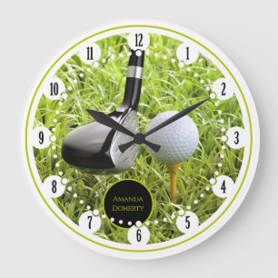 Grande Horloge Ronde Lecteur Golf   Cadeaux de sport