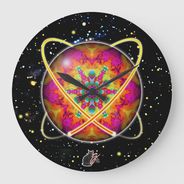 Grande Horloge Ronde Lektron Orbz (Recto)