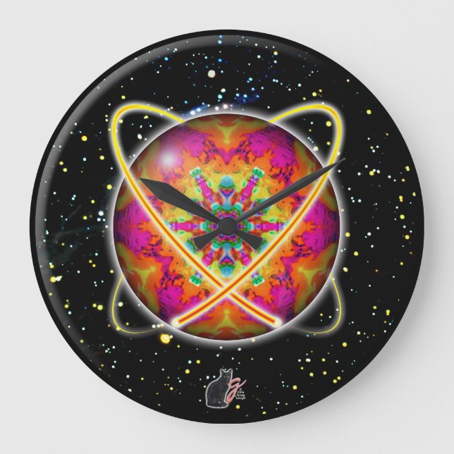 Grande Horloge Ronde Lektron Orbz Kaleid (Recto)