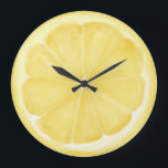 Grande Horloge Ronde Lemon Slice<br><div class="desc">Lemon Slice Large Clock</div>