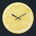 Grande Horloge Ronde Lemon Slice<br><div class="desc">Lemon Slice Large Clock</div>