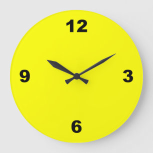 Grande Horloge Ronde Lemon Yellow