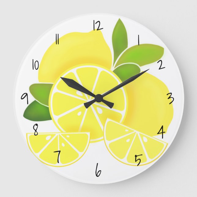 Grande Horloge Ronde Lemons | Sunny citrus (Recto)