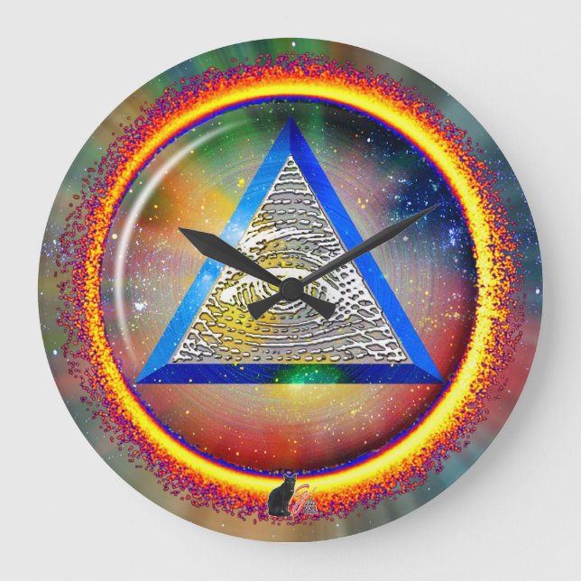 Grande Horloge Ronde Lens Of Providence Wall Clock (Recto)