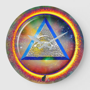 Grande Horloge Ronde Lentières De L'Horloge Murale De La Providence