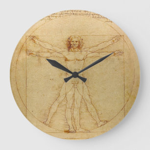 Grande Horloge Ronde Leonardo da Vinci, Homme vitruvien