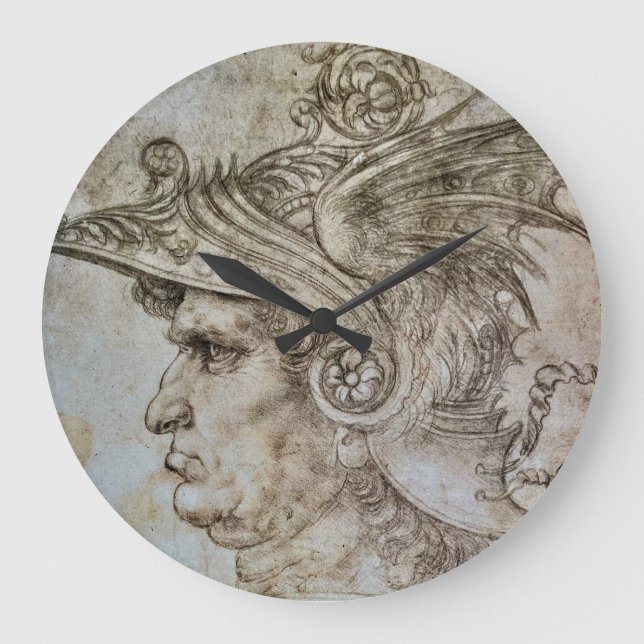 Grande Horloge Ronde Leonardo’s Helmeted Warrior  (Recto)