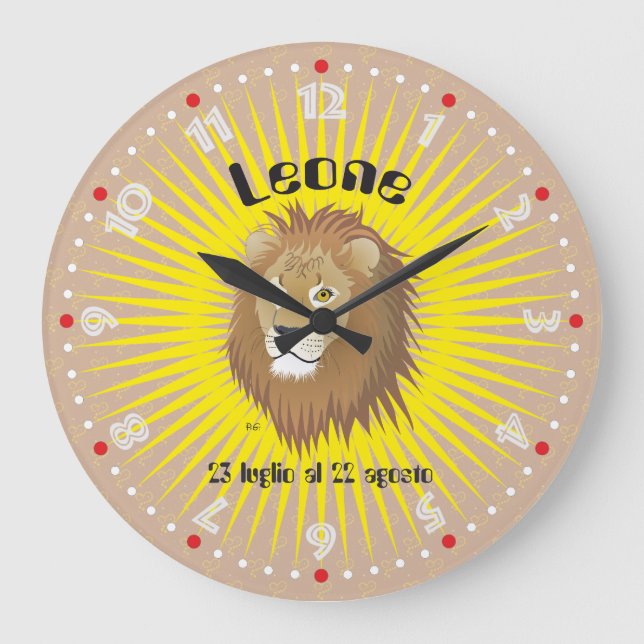Grande Horloge Ronde Leone 23 luglio al 22 agosto Orologio (Recto)