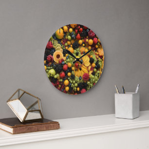 Grande Horloge Ronde Les Amateurs De Fruits Apprécieront La Plateforme