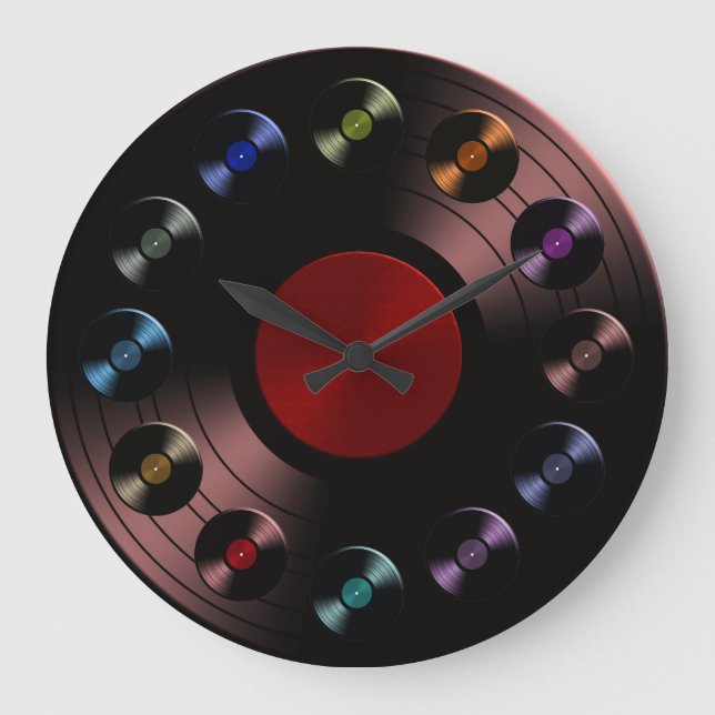 Grande Horloge Ronde les années 70 dossier Retro Vinyl (Recto)