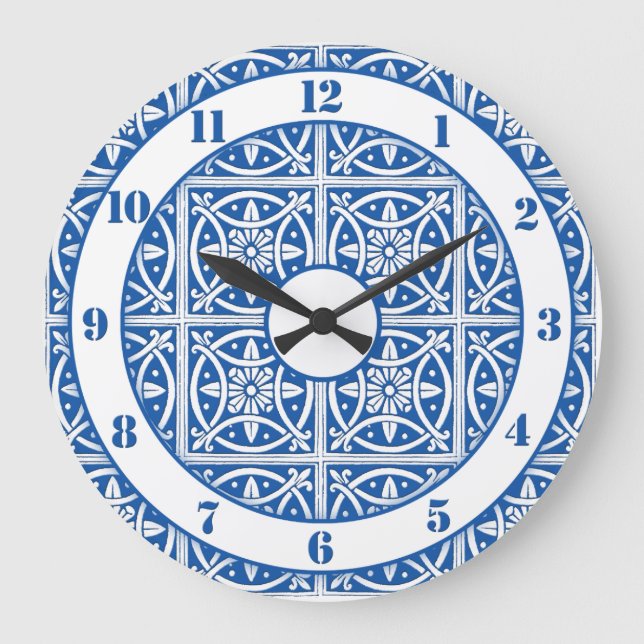 Grande Horloge Ronde Les Bleus et les White (Recto)