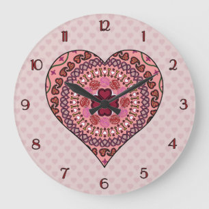 Grande Horloge Ronde Les calques de l'horloge cardiaque