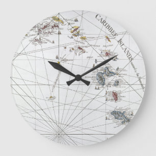 GRANDE HORLOGE RONDE LES CARAÏBE : CARTE, 1775