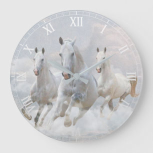 Grande Horloge Ronde Les Chevaux