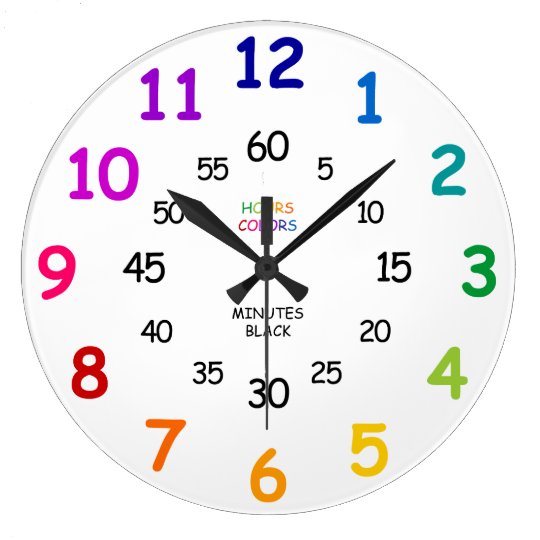 Unicorn Horloge Apprendre à dire à l'horloge temps Personnalisé Filles Chambre Horloge murale