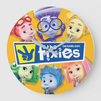 Grande Horloge Ronde Les enfants de Fixies | Fixie