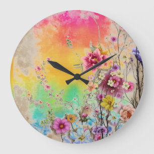 Grande Horloge Ronde Les Mouches sauvages