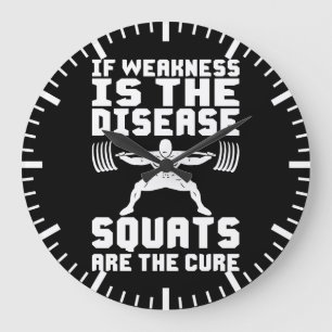 Grande Horloge Ronde LES PLAQUES SONT LA GUÉRISON - Exercice Motivation